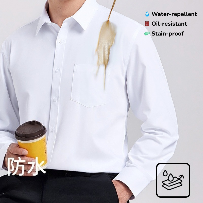 Office Tech For Men - Waterdicht en oliebestendig overhemd met lange