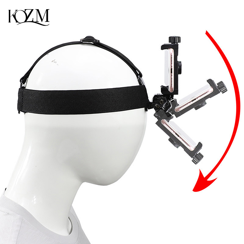 Webcam Stand Clip - Op het hoofd gemonteerde hoofdbandbeugel Verstelbare