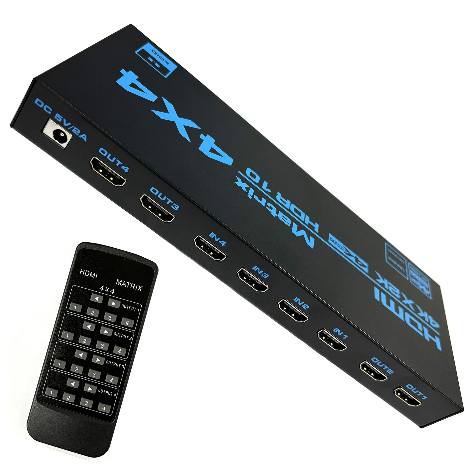 Hdmi Matrix Switch - 4K HDMI Matrix Switch 4 in