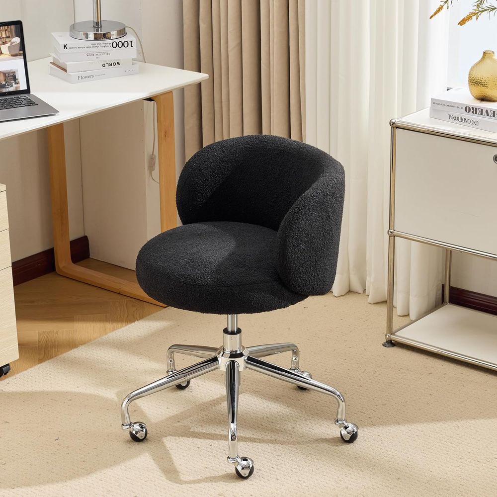 Office Tech Room - Compacte draaibare bureaustoel met wielen, ergonomische