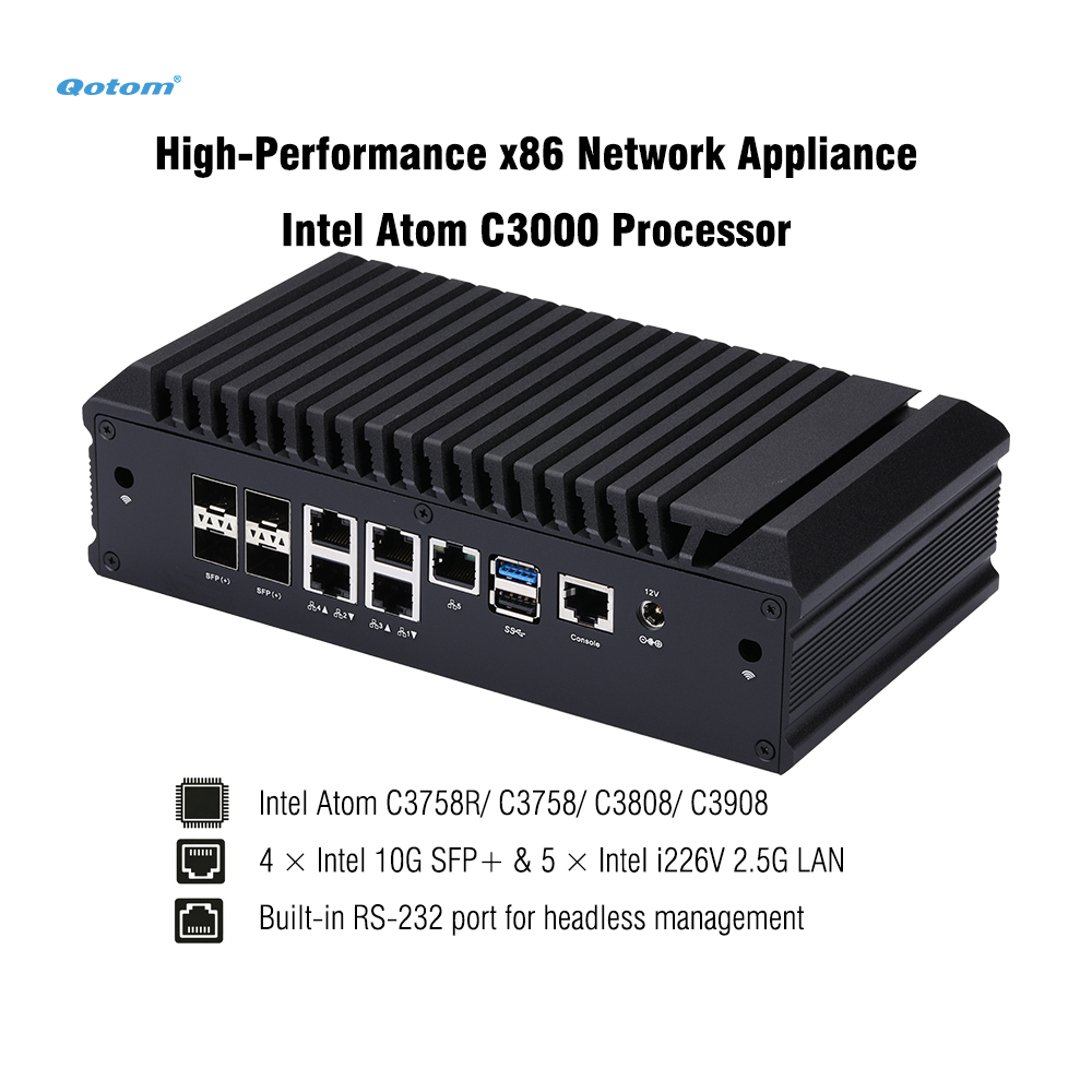 Thin Client Mini Pc - Mini PC Q20300G9 Atom C3000 CPU,