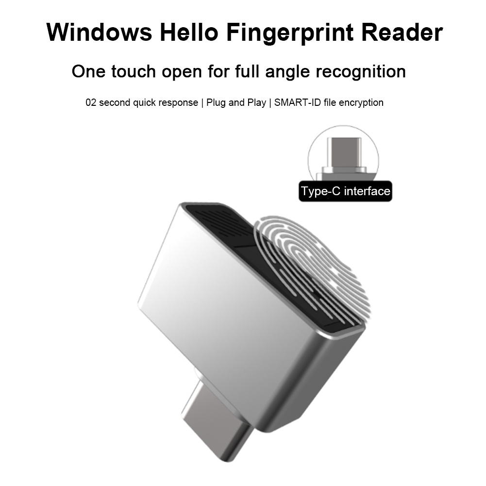 Fingerprint Reader Usb - Type-C biometrische scanner Wachtwoordvrije biometrische scanner