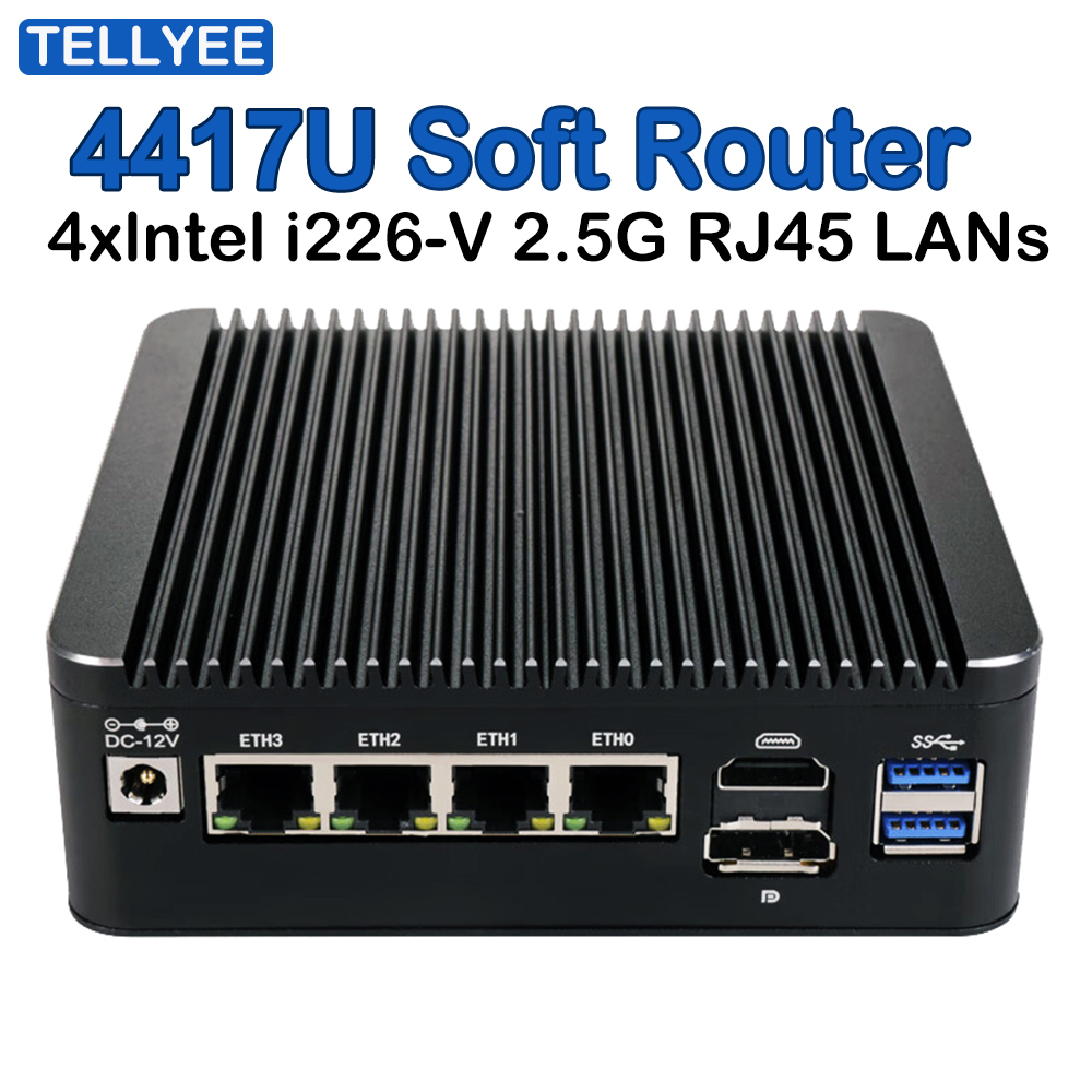 Thin Client Mini Pc - 12e generatie Intel Pentium 4417U 2.5G