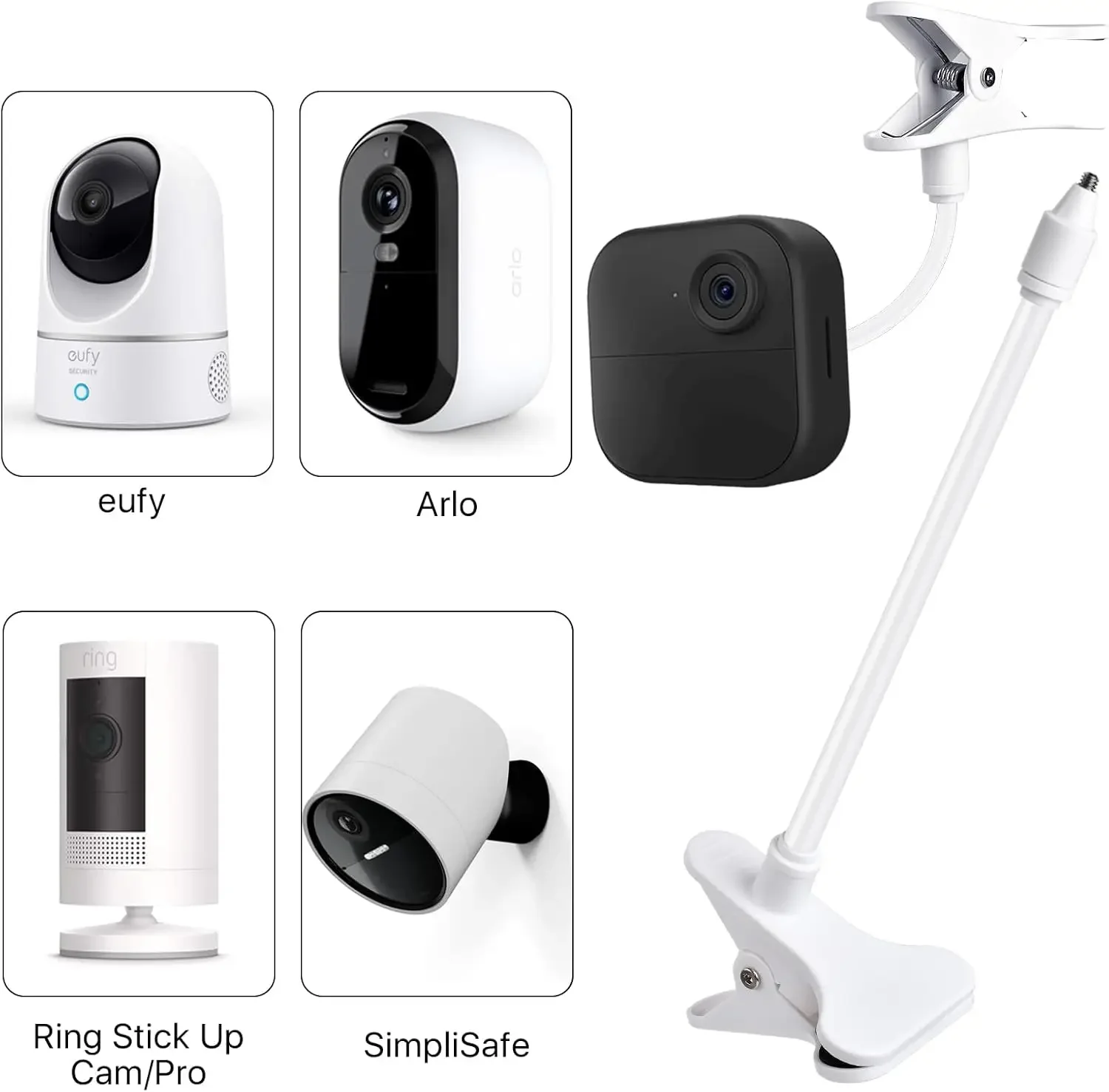 25 cm/41 cm Flexibele Babyfoon - Webcam Stand Clip recensie en prijs