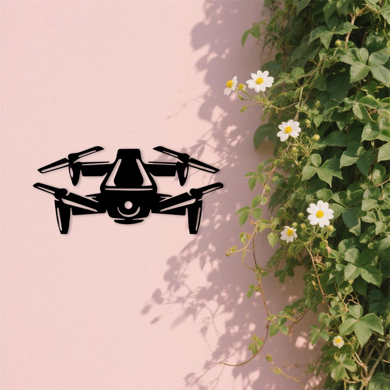 Drone Silhouette Metal Wall Ar - Office Tech For Men recensie en prijs