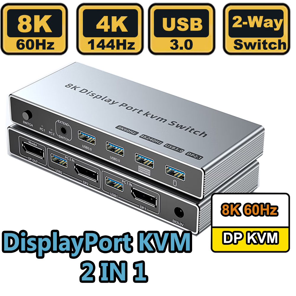 DisplayPort KVM-switch 2 in 1  - Hdmi Matrix Switch recensie en prijs