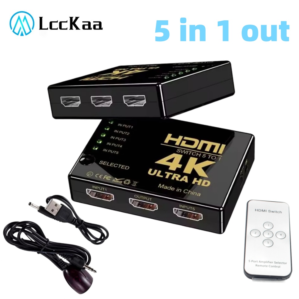 5x1 HDMI-schakelaar HD 4K-vide - Hdmi Matrix Switch recensie en prijs