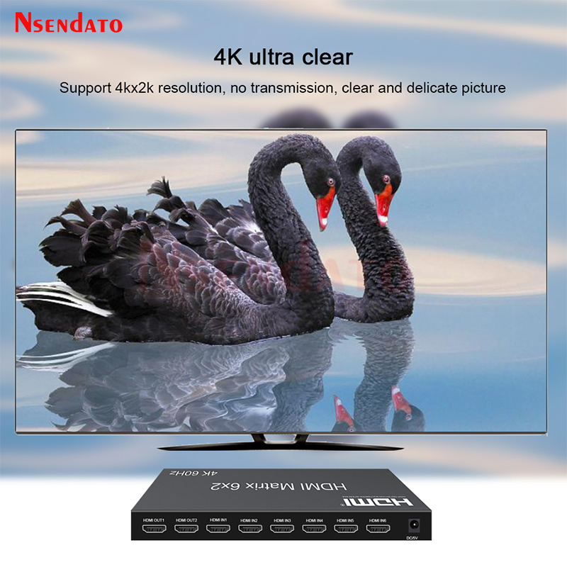 6x2 HDMI Matrix Switch 4K 60Hz - Hdmi Matrix Switch recensie en prijs