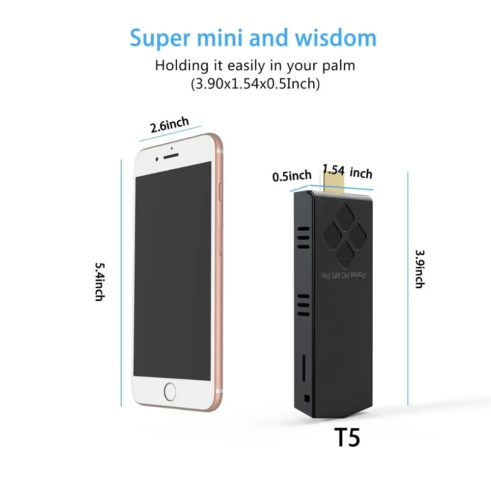T5/W5 PRO Mini PC Windows 10 H - Thin Client Mini Pc recensie en prijs