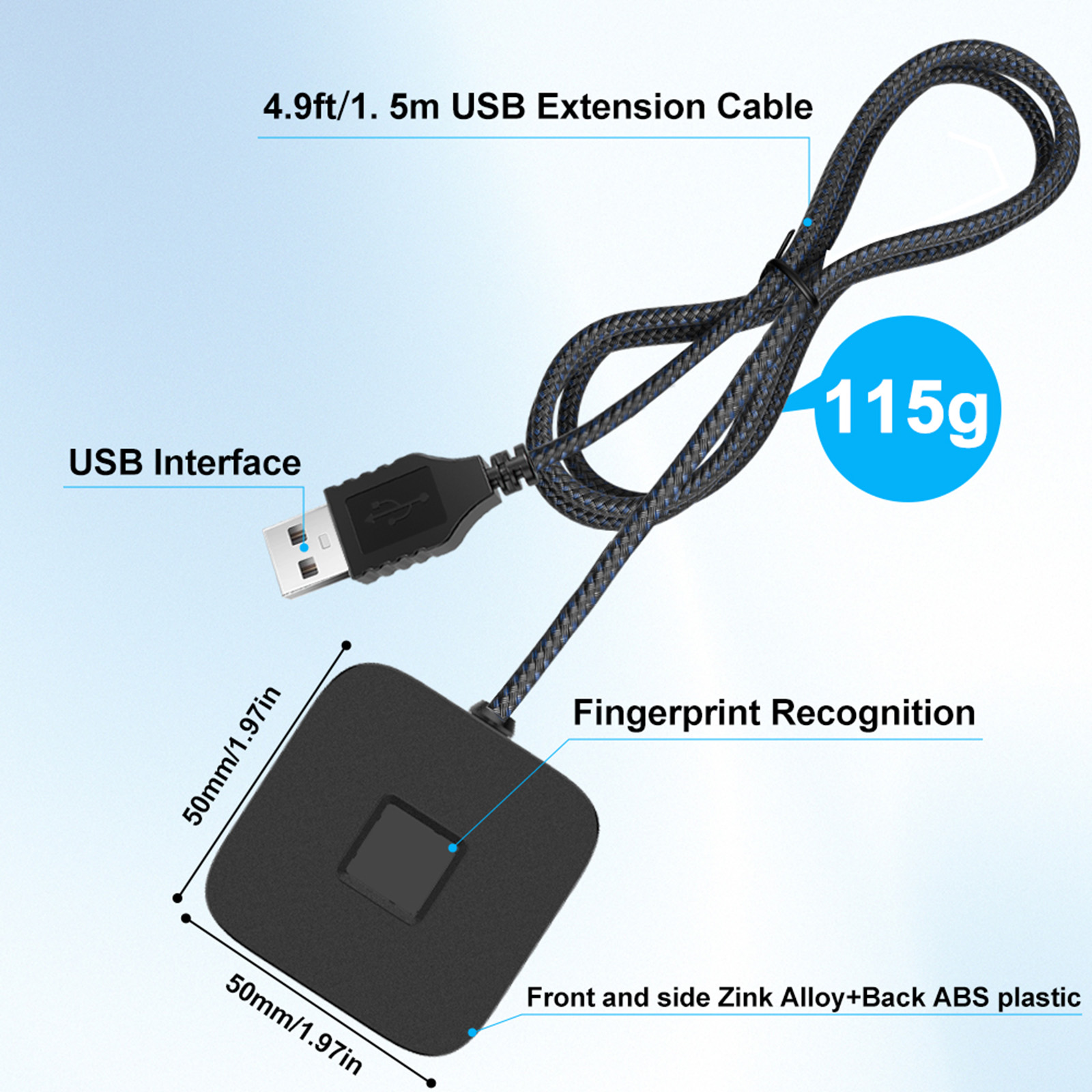 USB-vingerafdruklezer met 1,5  - Fingerprint Reader Usb recensie en prijs