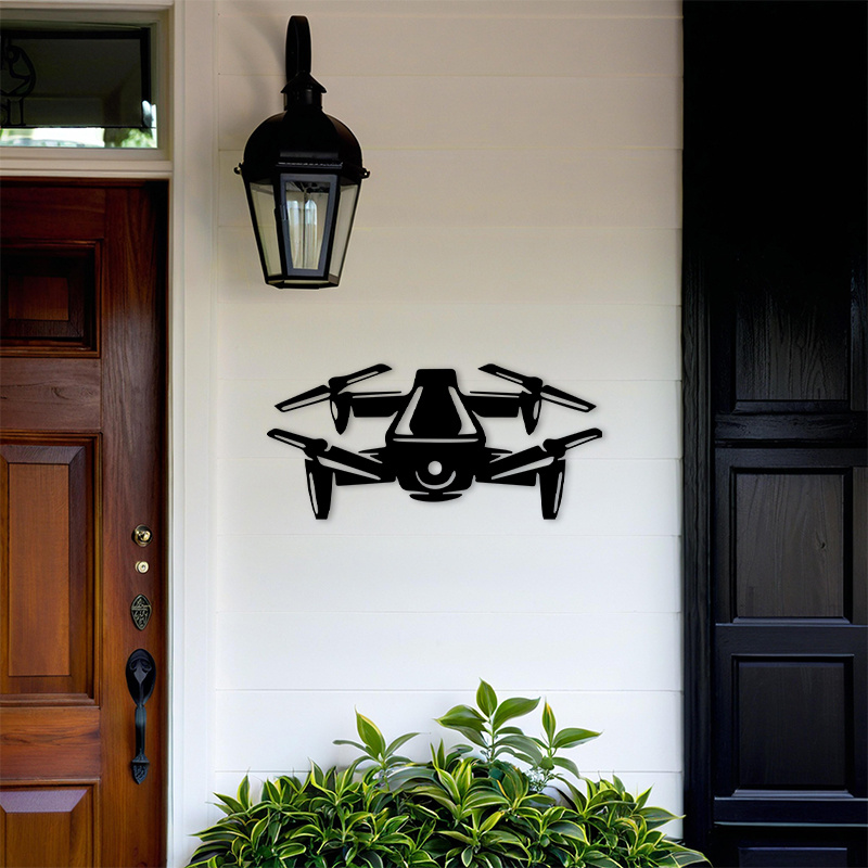 2D platte drone silhouet metal - Office Tech For Men recensie en prijs