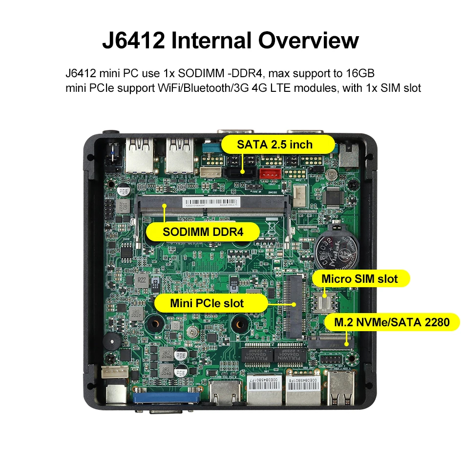 XCY Mini PC Intel Celeron J641 - Thin Client Mini Pc recensie en prijs