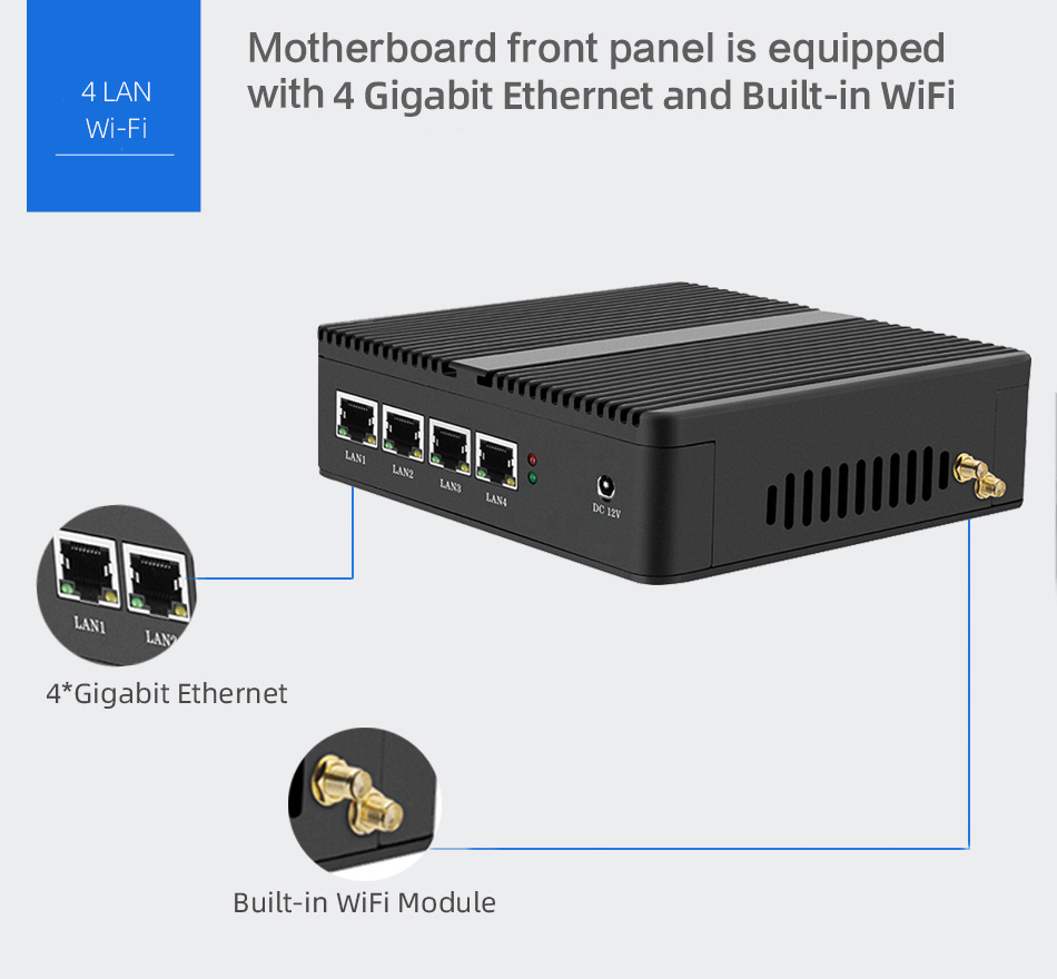 Firewall Router Pfsense Fanles - Thin Client Mini Pc recensie en prijs